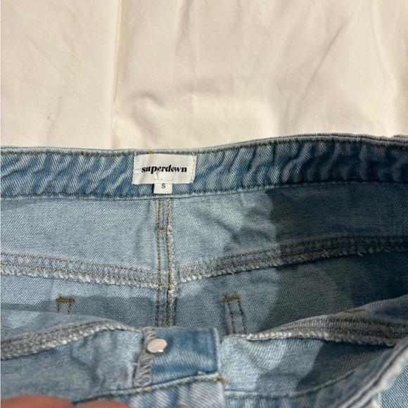 Superdown Denim Blue Women's Shorts - Picture 3 of 6